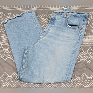 Levis Ribcage Straight Button Fly Jeans Size 32